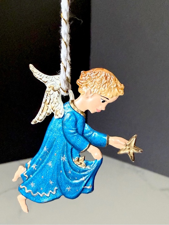 Wilhelm Schweizer Other - Blue Angel with Pocket of Stars Ornament by Wilhelm Schweizer